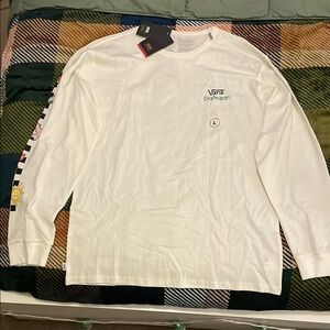 Vans White Long Sleeve Men's Shirt